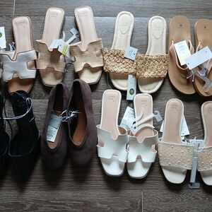 Target Brands Bundle Of 8 Pairs Womens Shoes Sz 11 Variety Of Styles/Colors NWT